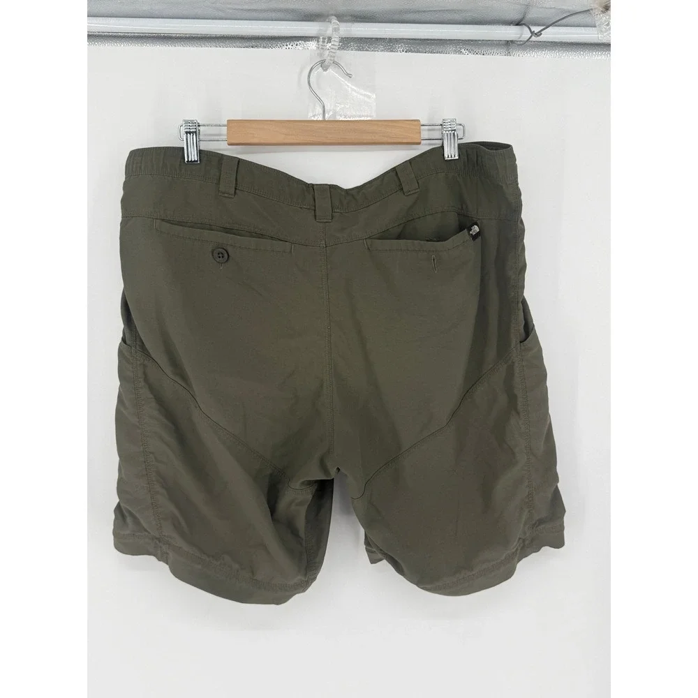 The North Face Mens Olive Green Ripstop Hiking Shorts Fishing Gorpcore 40 outdoo
